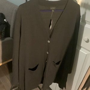 J Jill petite xl black cardigan